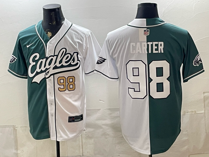 Men 2026 Philadelphia Eagles #98 Carter white Nike Limited NFL Jersey 0812002->philadelphia eagles->NFL Jersey